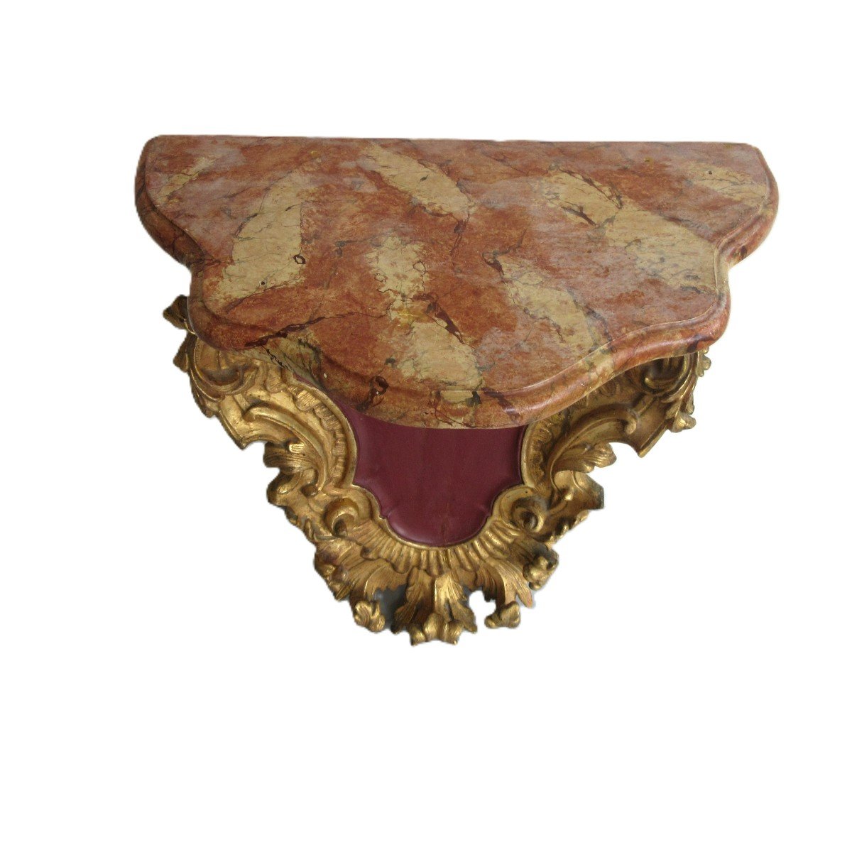 18th Century Gilded Wooden Console-photo-2