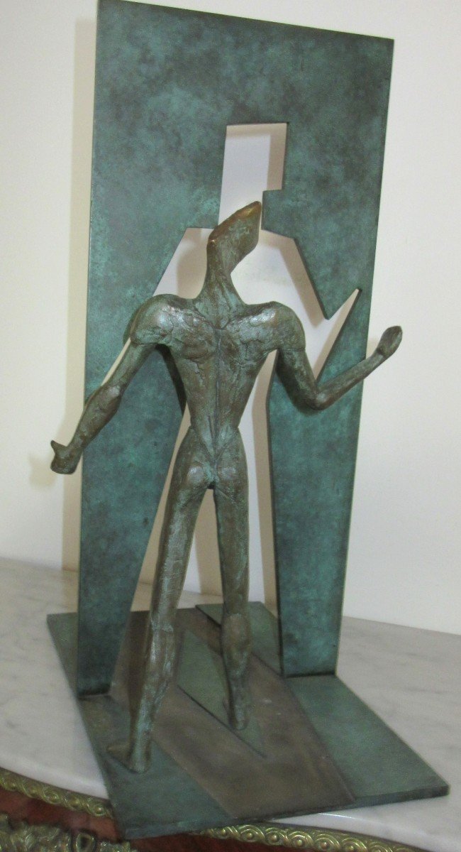 Bronze Sculpture "figure-silhouette" Igor Ustinov -photo-3