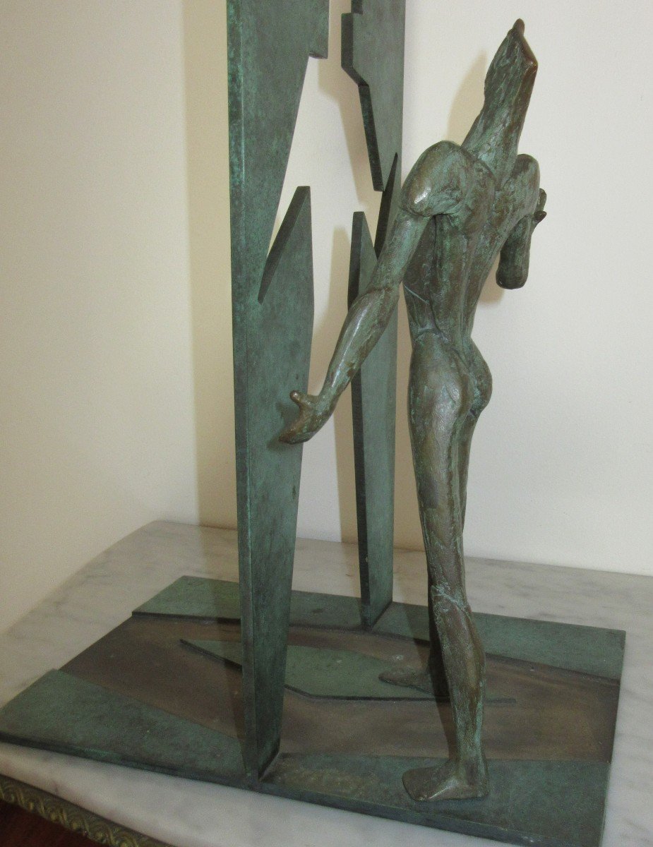 Bronze Sculpture "figure-silhouette" Igor Ustinov -photo-4