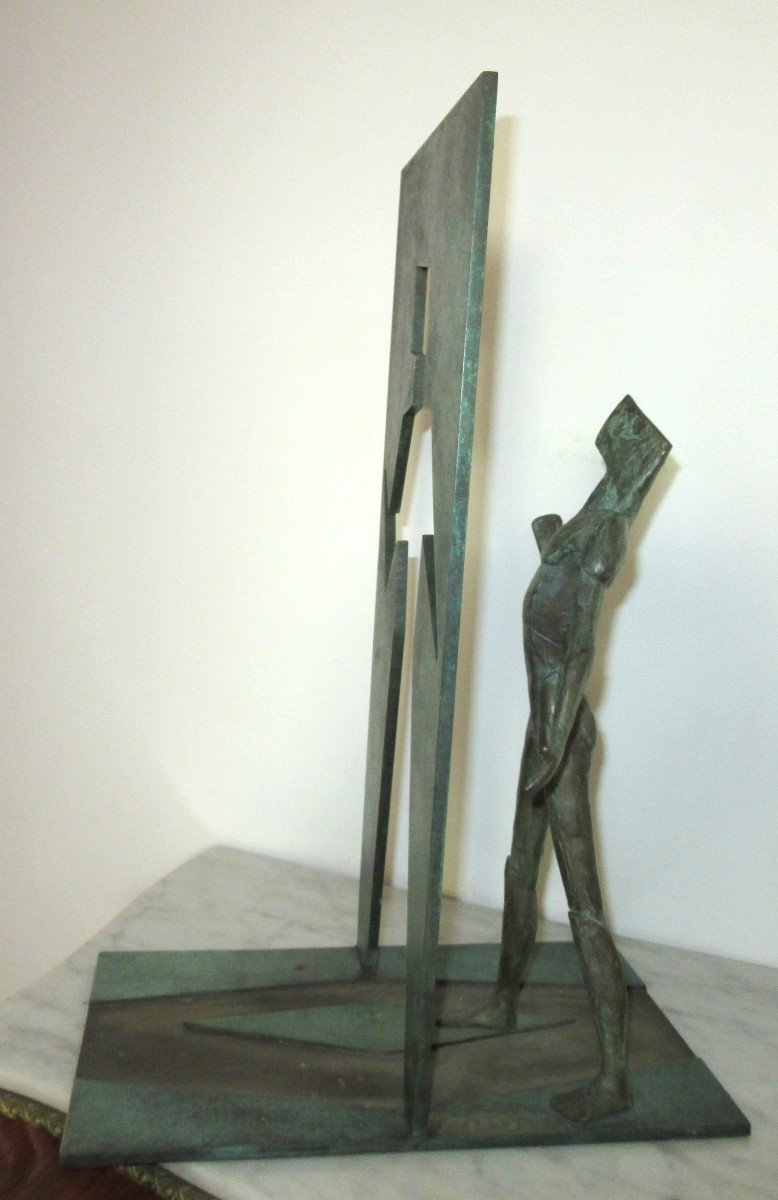 Bronze Sculpture "figure-silhouette" Igor Ustinov -photo-5