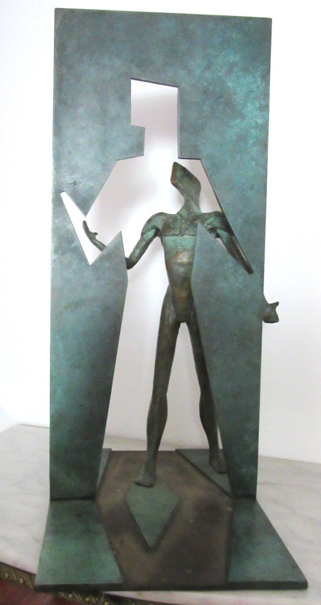 Bronze Sculpture "figure-silhouette" Igor Ustinov -photo-6