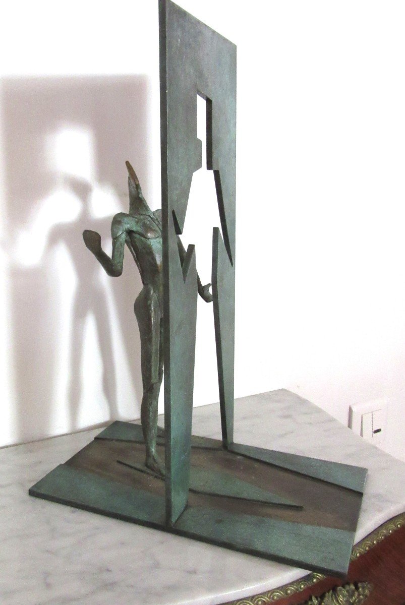 Bronze Sculpture "figure-silhouette" Igor Ustinov -photo-8