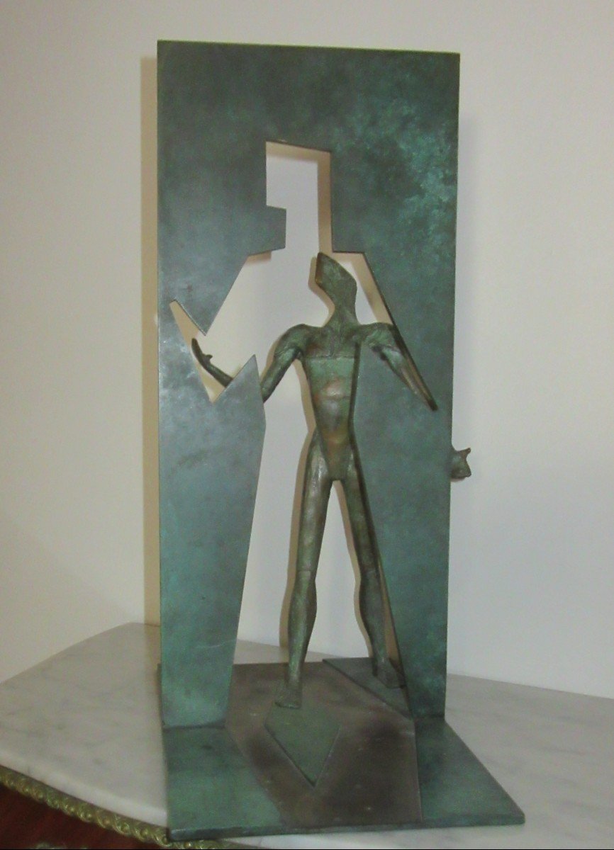 Bronze Sculpture "figure-silhouette" Igor Ustinov 