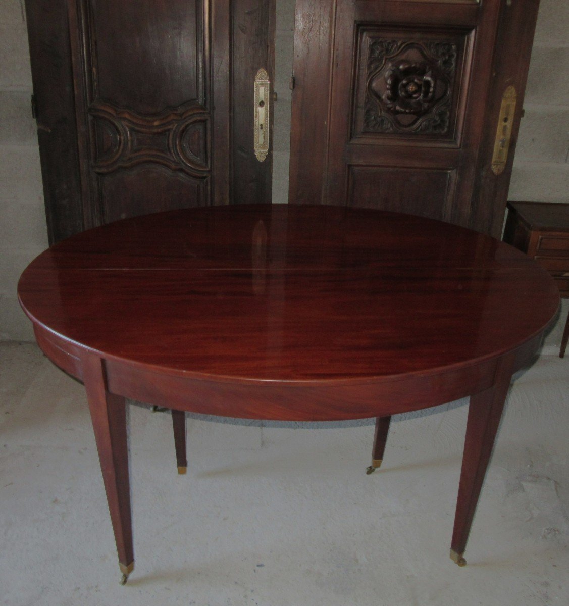 Louis XVI Oval Mahogany Dining Table-photo-2