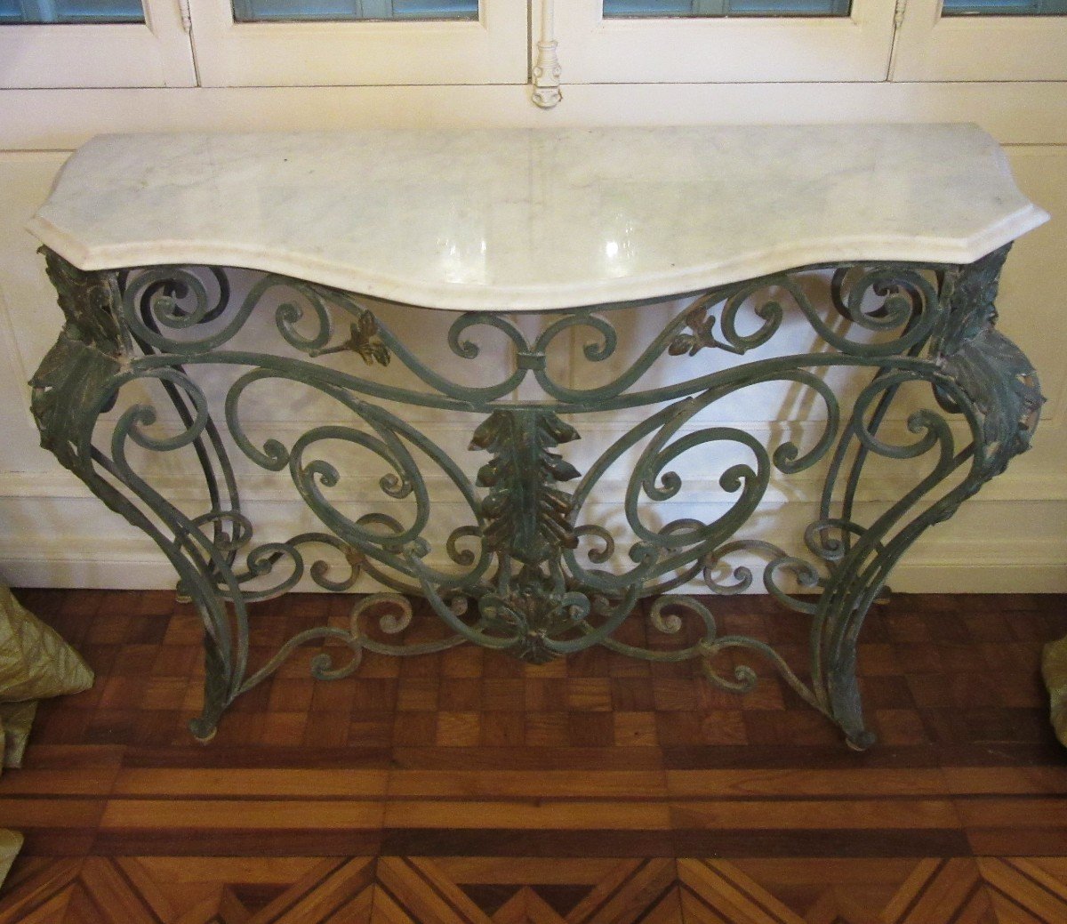 Console En Fer Forgé de style Louis XV-photo-2