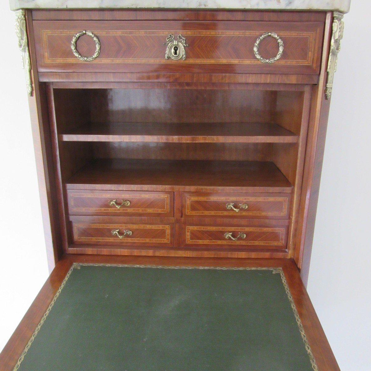 Louis XVI Style Marquetry Secretary-photo-6