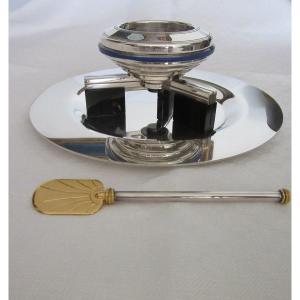 Art Deco Style Caviar Display And Palette By Maison Petrossian