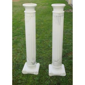 Pair Of Marble Columns