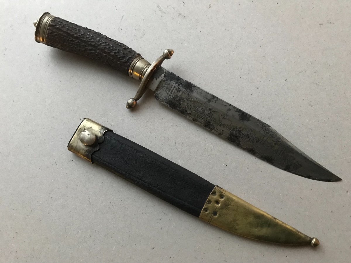 Bowie Knife By Coulaux In Klingenthal Alsace