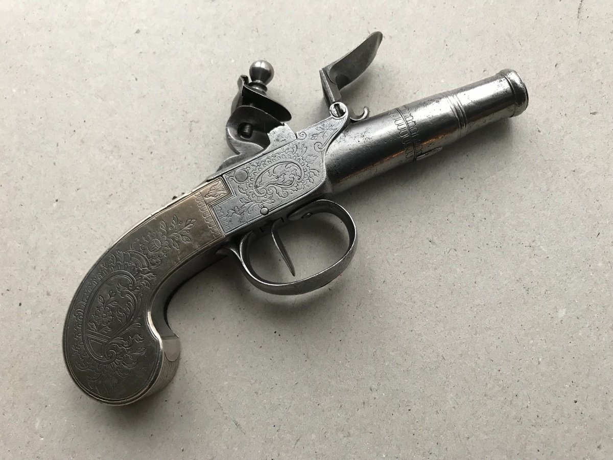 Silver Flintlock Pistol