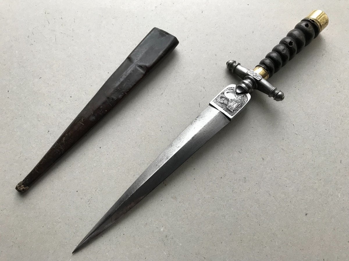 Powerful Italian Hunting Dagger / Knife-photo-4