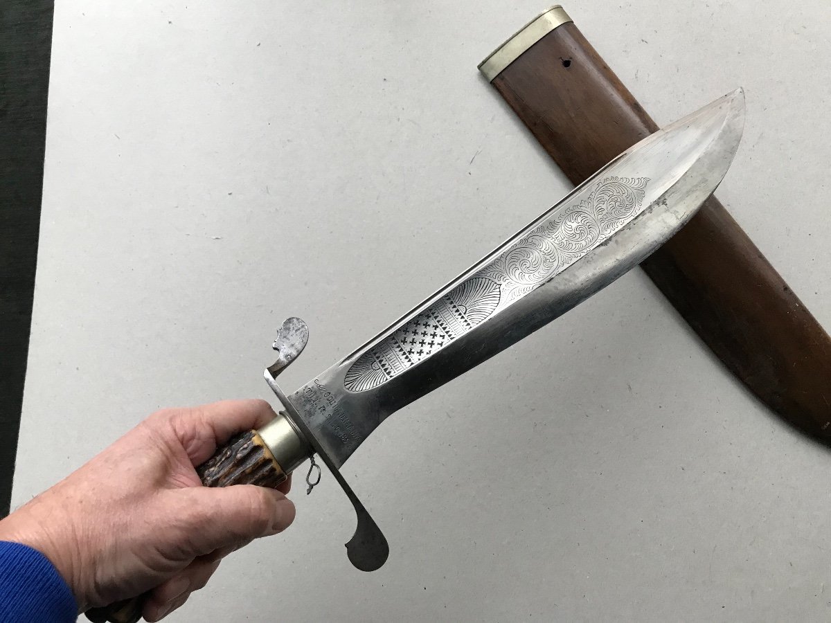 Large Colonial Knife / Dagger From Indonesia-photo-2