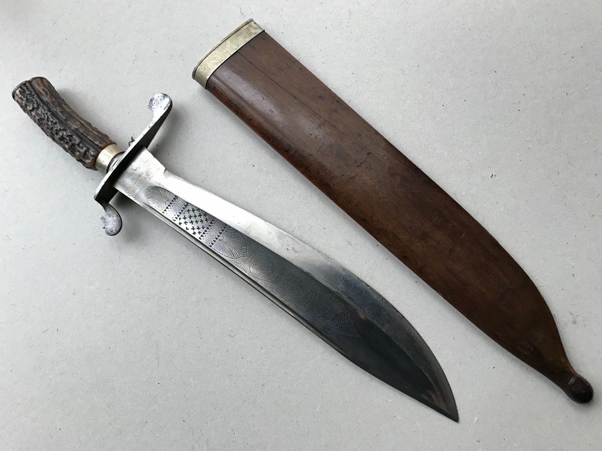 Large Colonial Knife / Dagger From Indonesia-photo-3