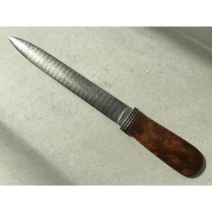 German Paper Cutter Knife With Damascus Blade