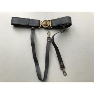 Belt And Hangers For Japanese Navy Officer Sword