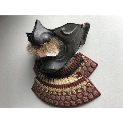 Samurai Menpo Mask In Ressei Style