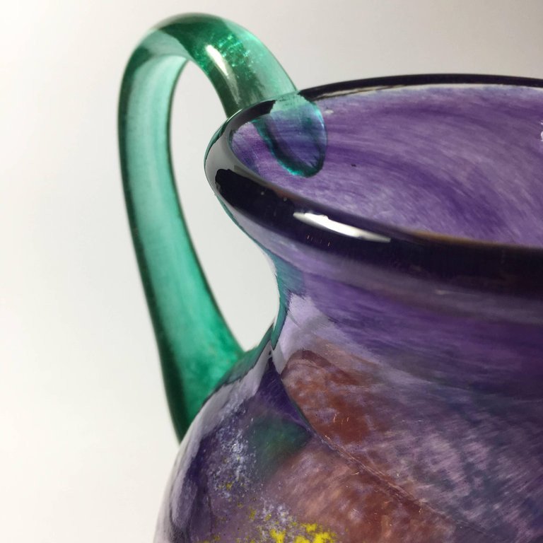 Blown Glass Jug By Kjell Engman-photo-4