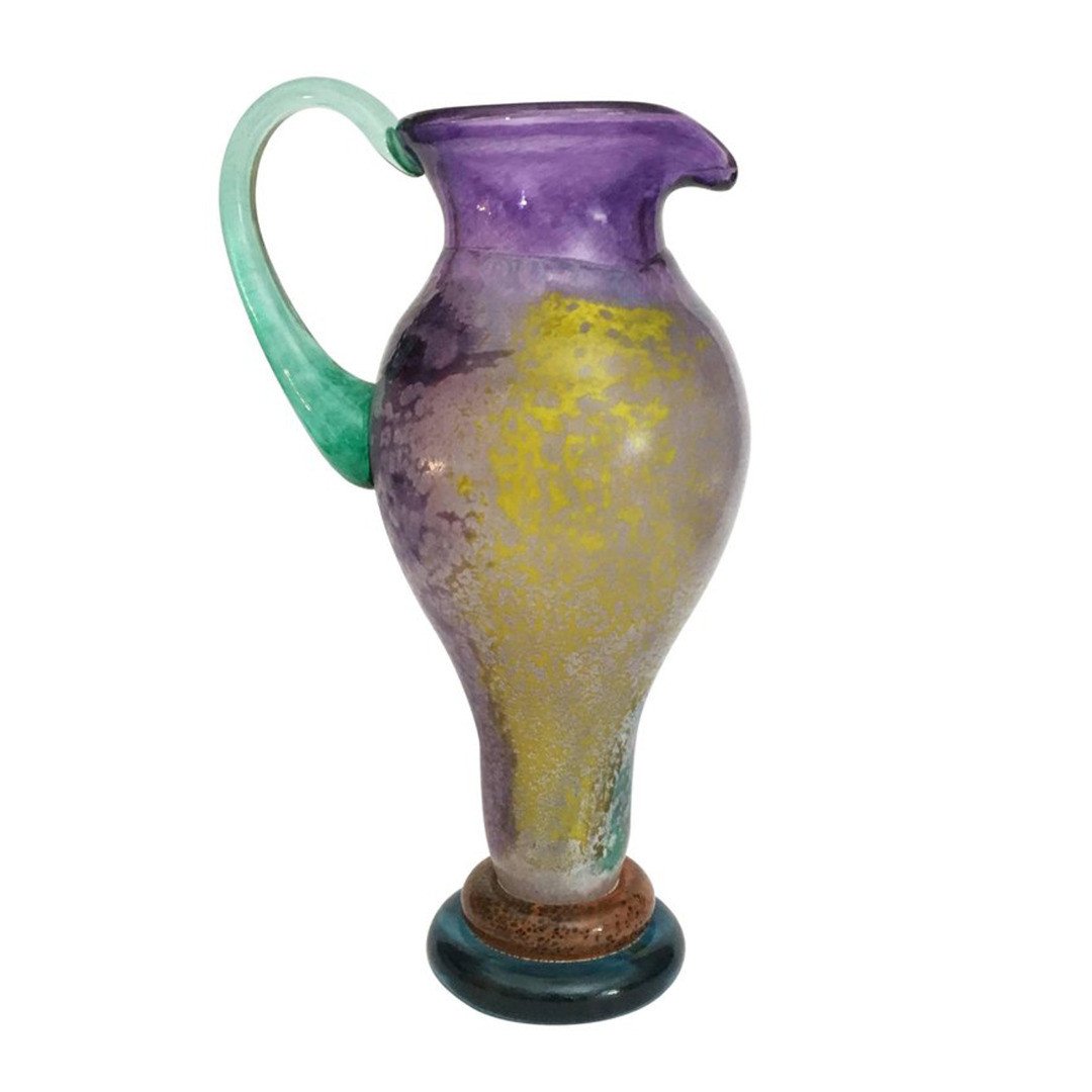 Blown Glass Jug By Kjell Engman