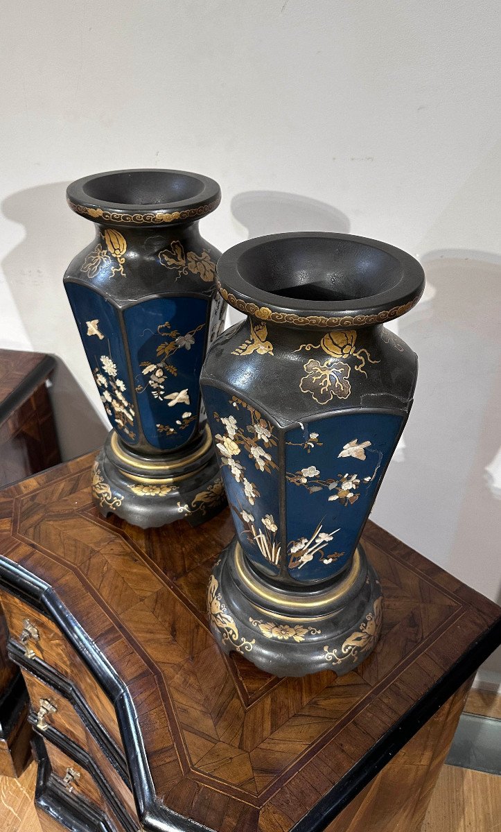 End Of The 19th Century Pair Of Japanese Vases-photo-4