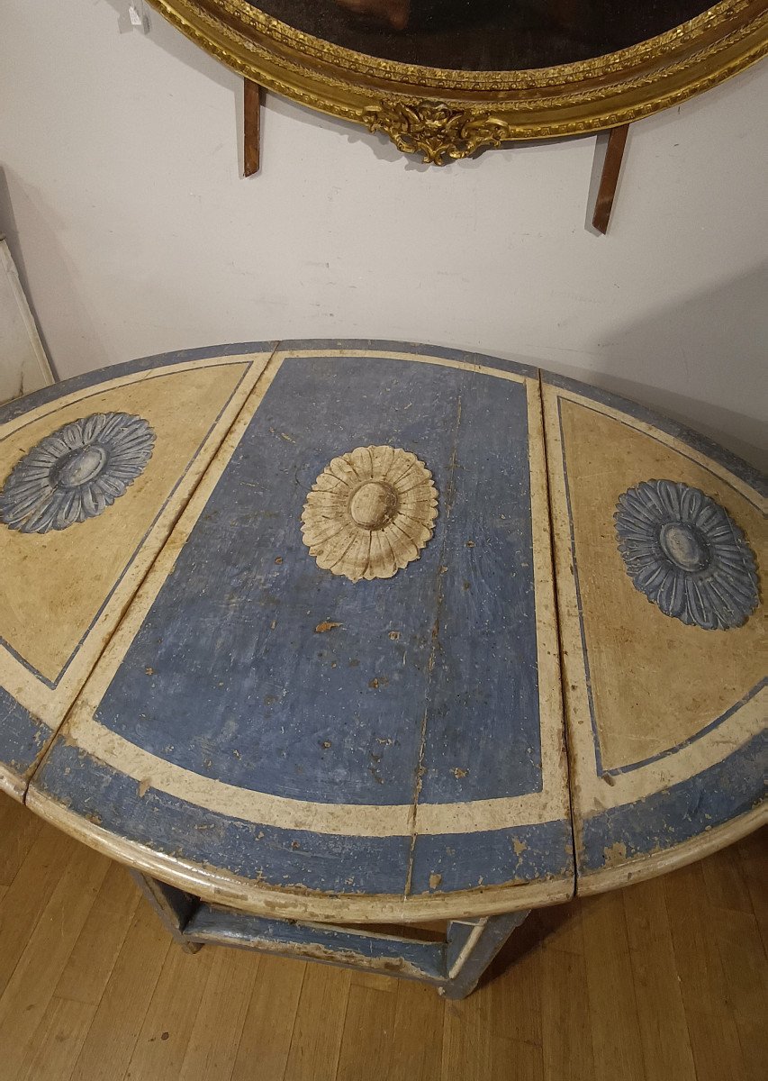 End Of 17th-early 18th Century Painted Openable Table -photo-8