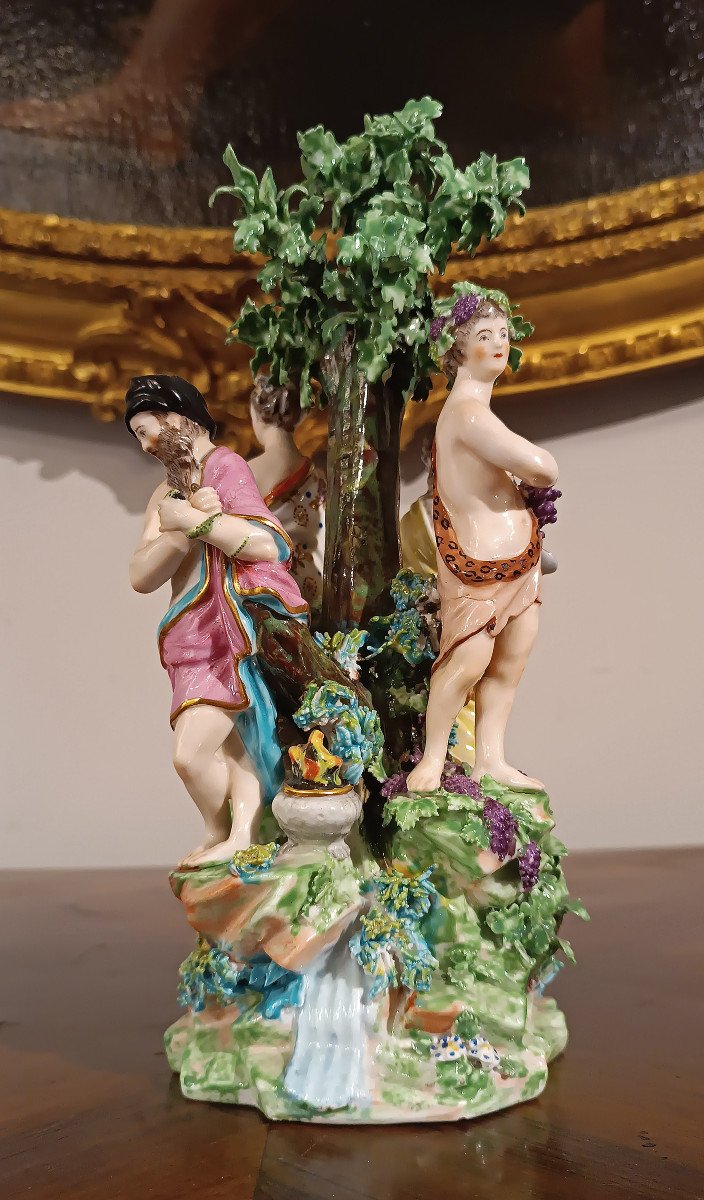 Ginori Sculpture “four Seasons” Second Half Of The 18th Century-photo-4