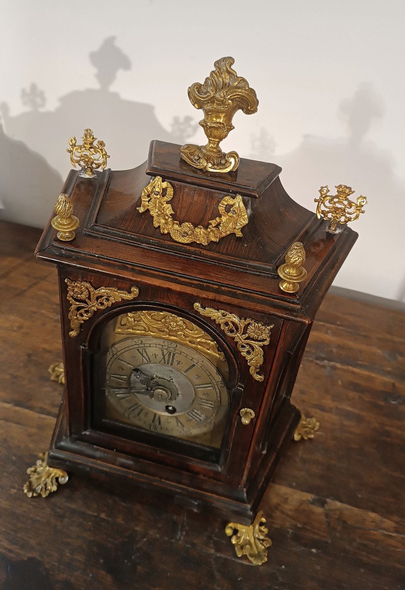 Second Half Of The 17th Century Walnut And Golden Bronze Clock -photo-5