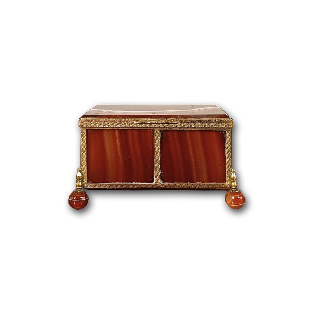 19th Century Agate Jewellery Box