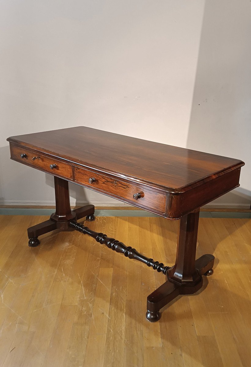 Early 19th Century Charles X Center Desk -photo-3