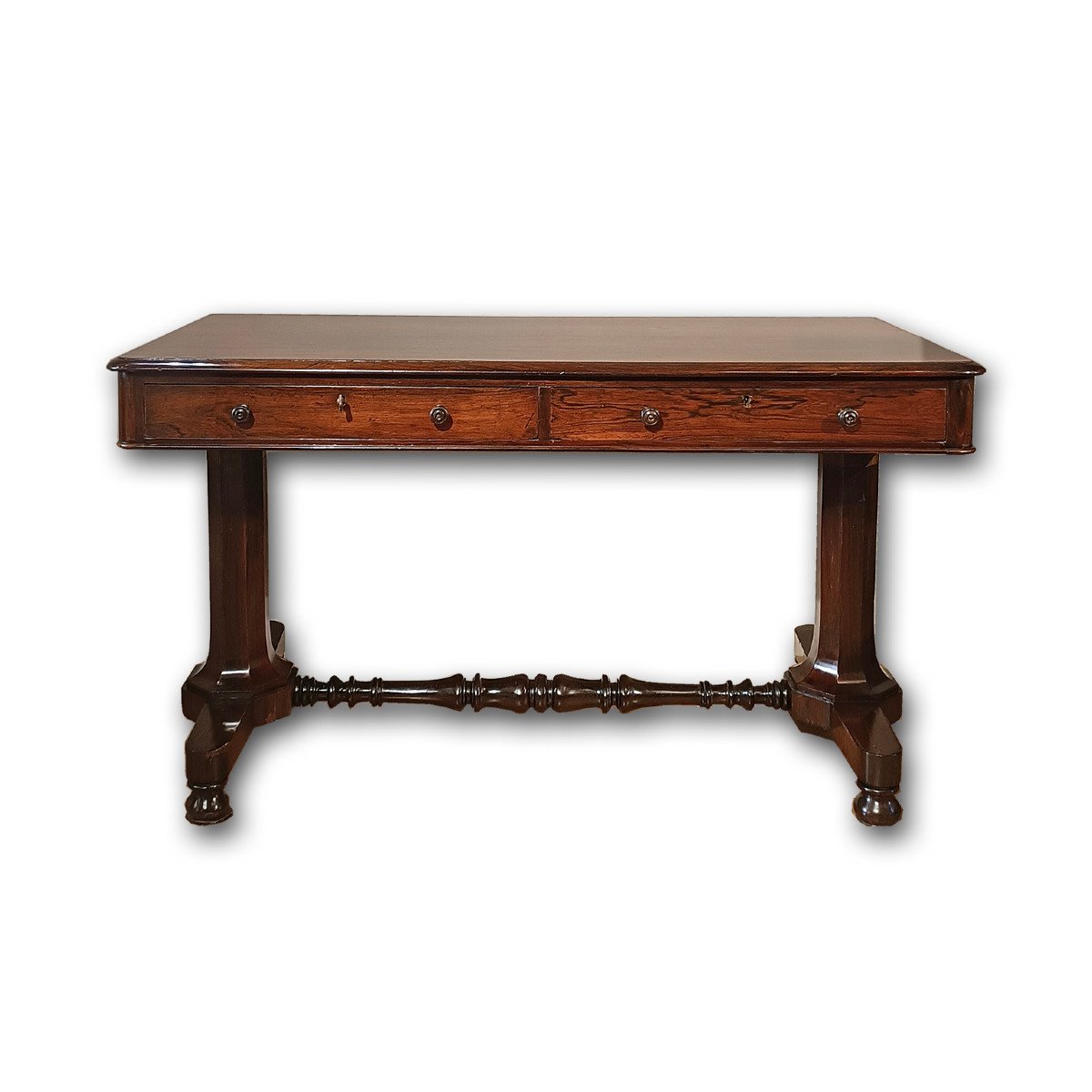 Early 19th Century Charles X Center Desk 