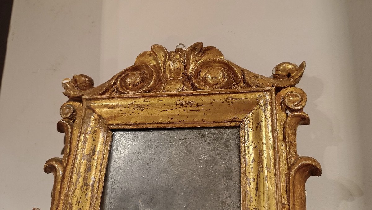 Early 18th Century Pair Of Small Mirrors -photo-1