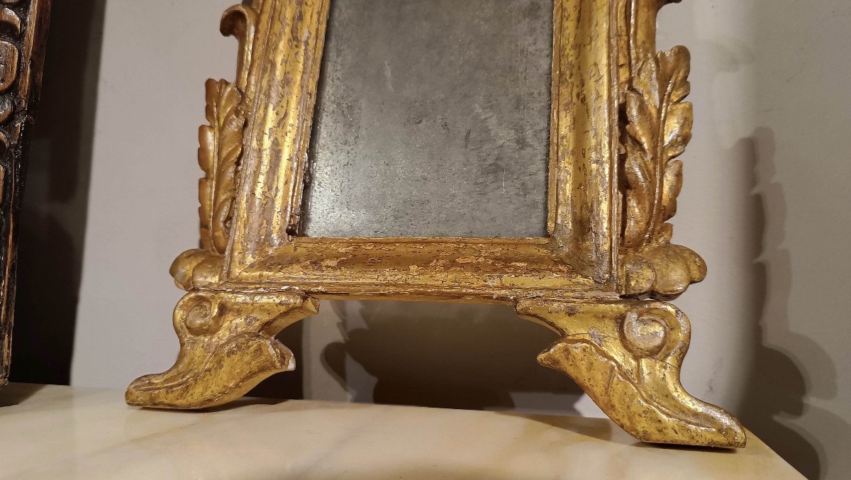 Early 18th Century Pair Of Small Mirrors -photo-2