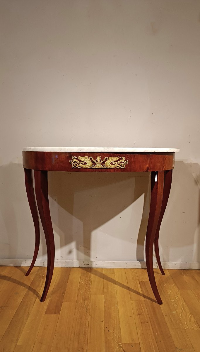 Late 18th Century Directoire Console With Marble Top -photo-2