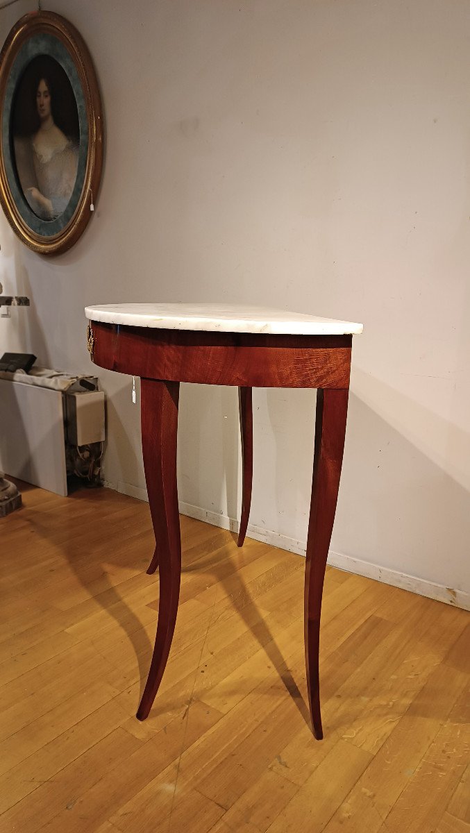 Late 18th Century Directoire Console With Marble Top -photo-4