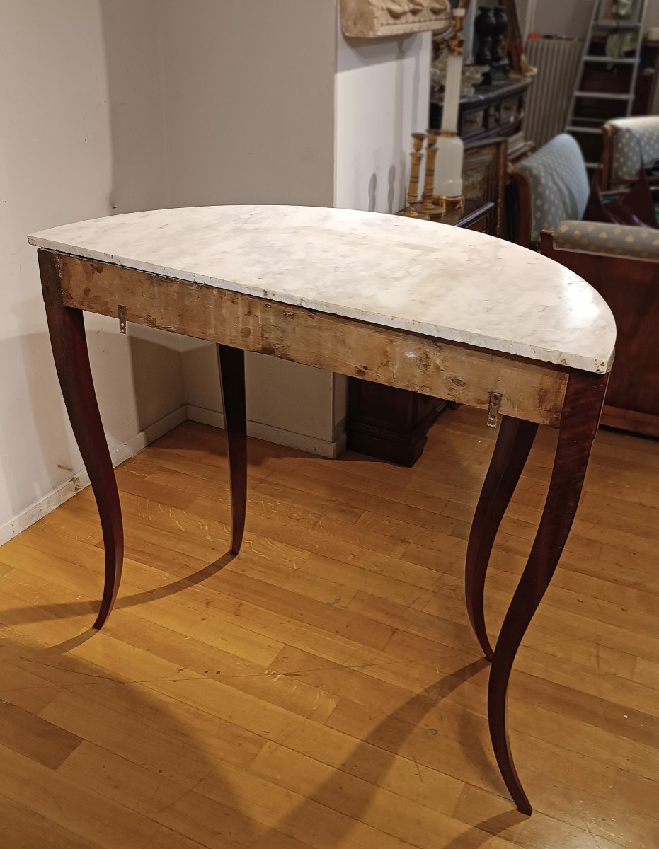 Late 18th Century Directoire Console With Marble Top -photo-2