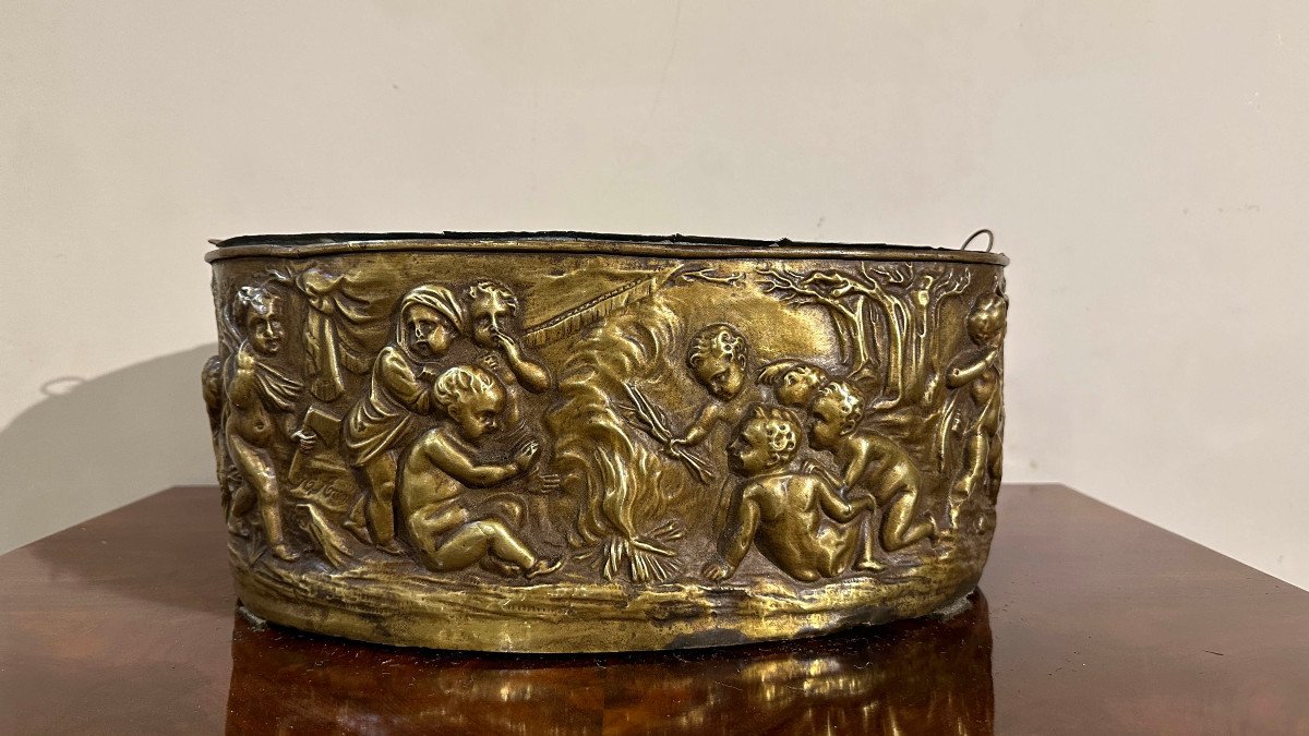 Late 18th Century Brass Foot Warmer -photo-2