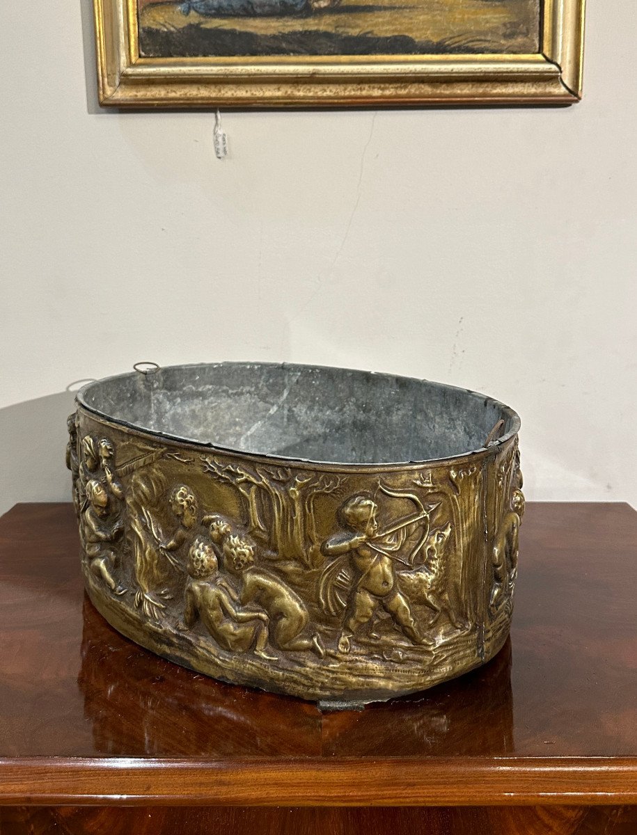 Late 18th Century Brass Foot Warmer -photo-3