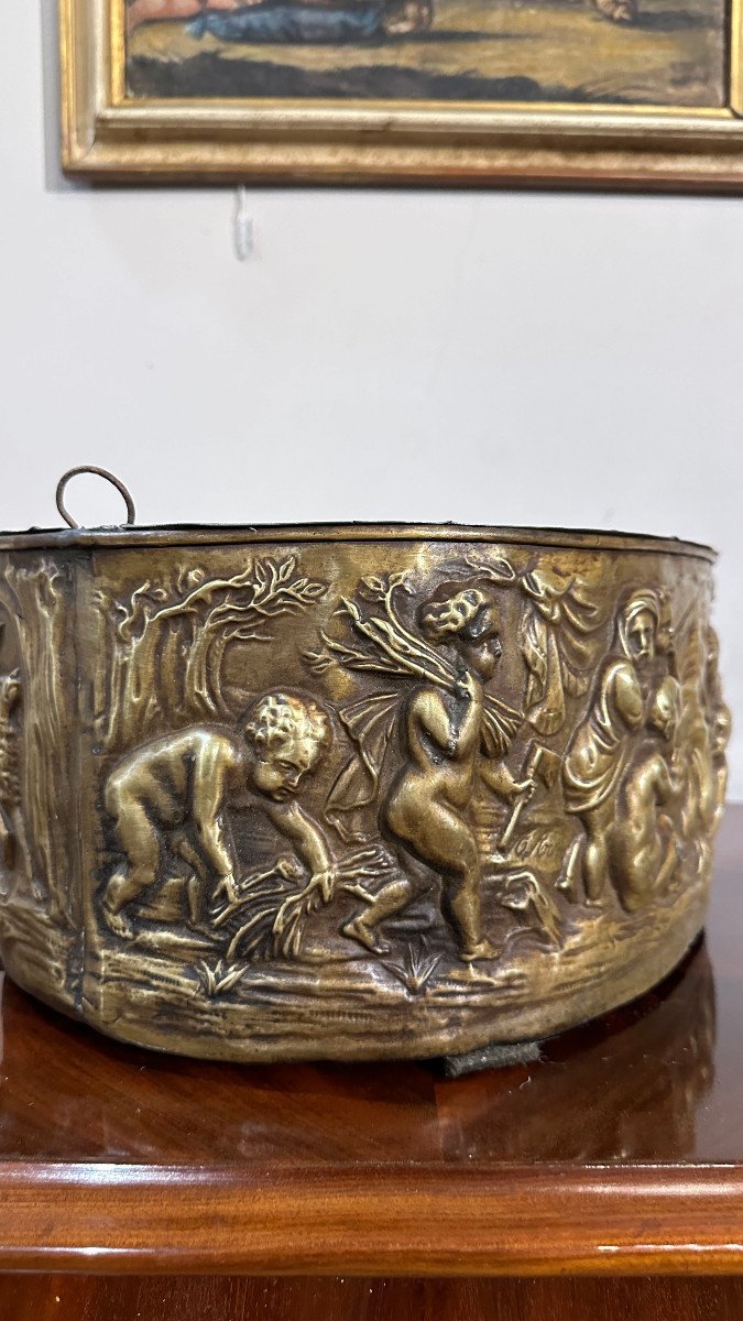 Late 18th Century Brass Foot Warmer -photo-4