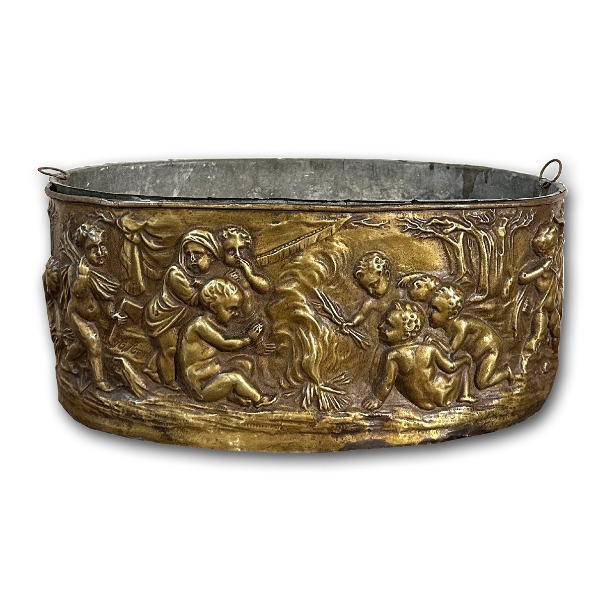 Late 18th Century Brass Foot Warmer 