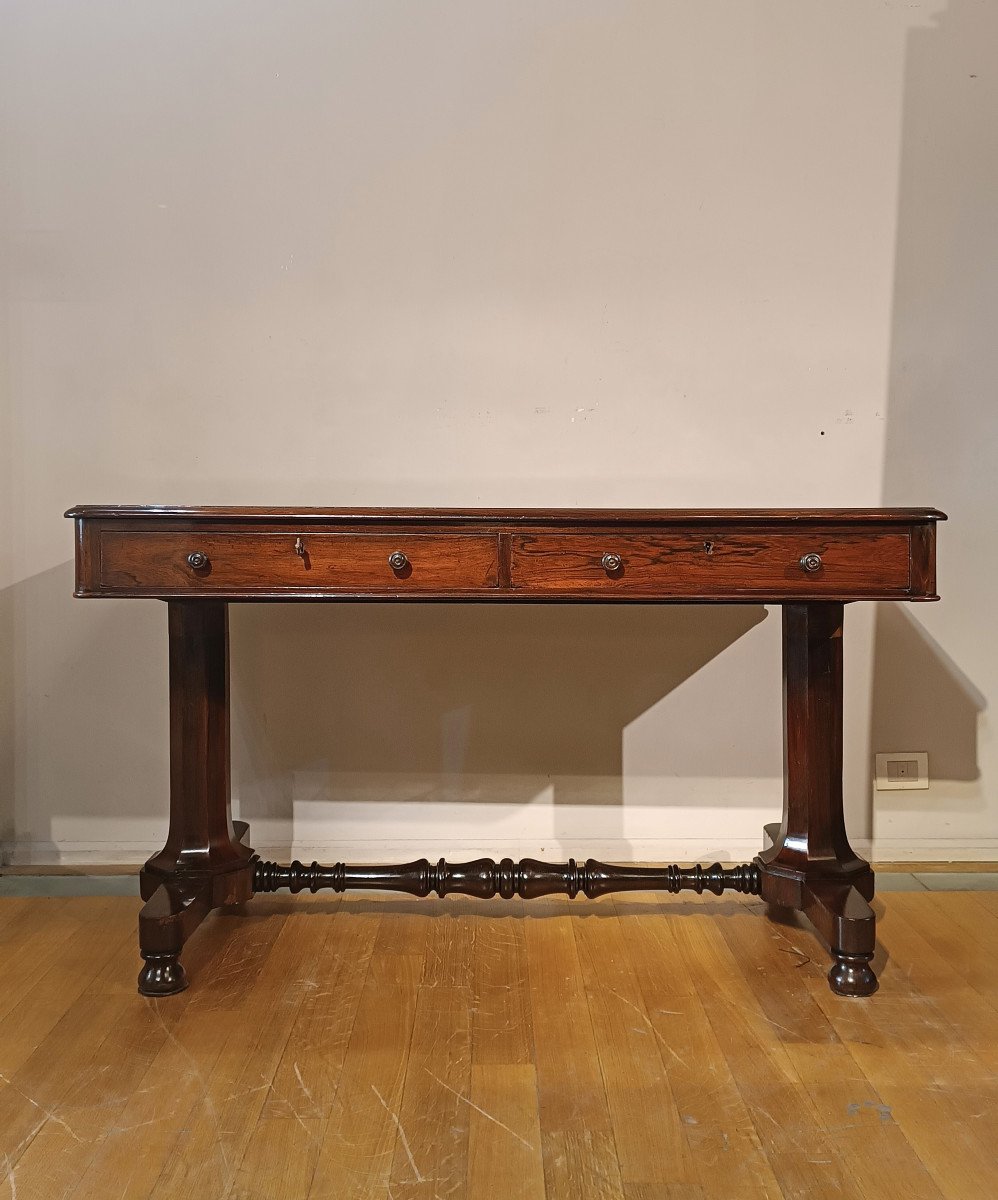 Early 19th Century Charles X Center Desk -photo-2