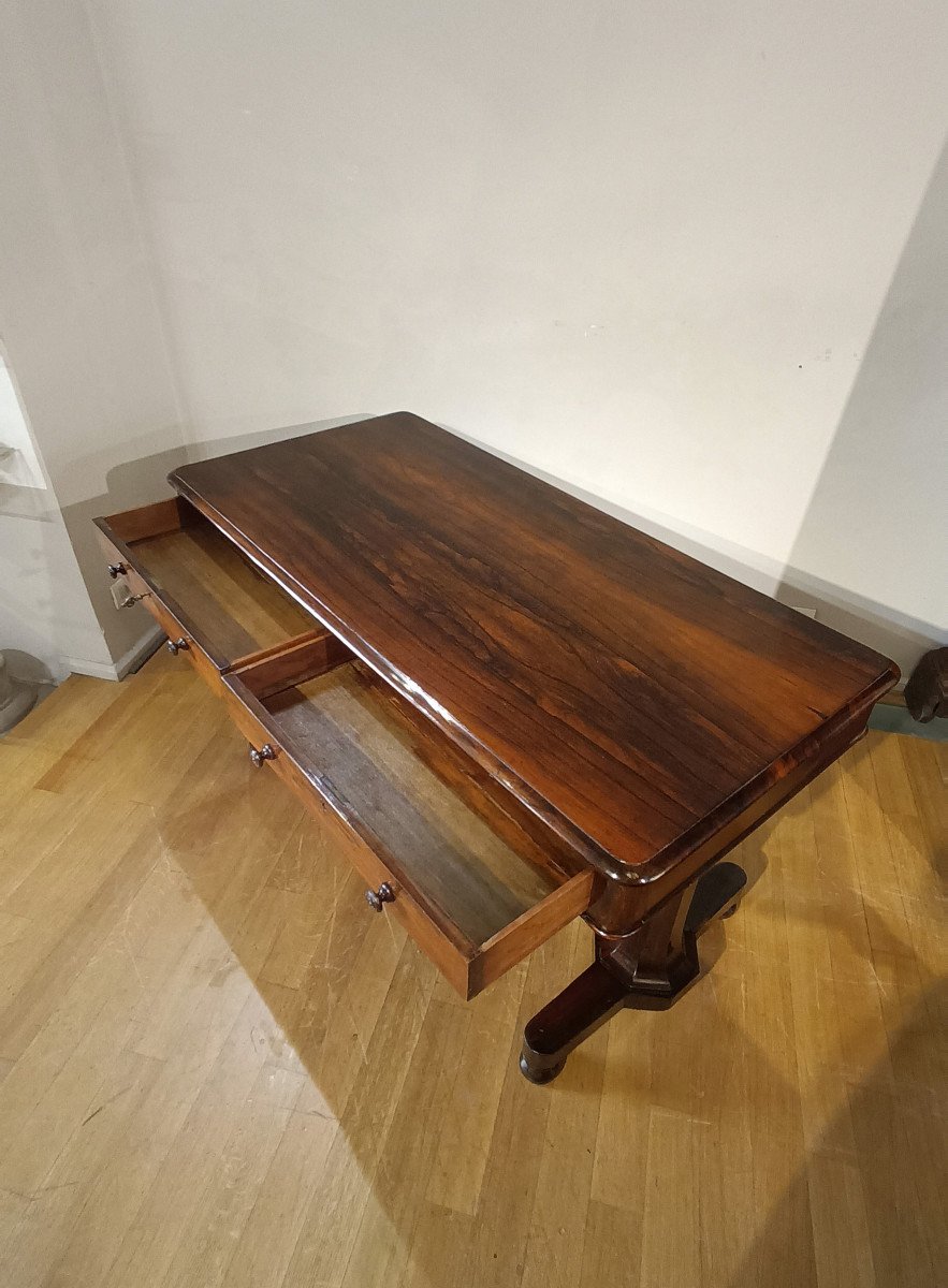 Early 19th Century Charles X Center Desk -photo-2