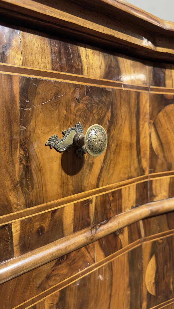 18th Century Venetian Venereed And Inlaid Chest-photo-3