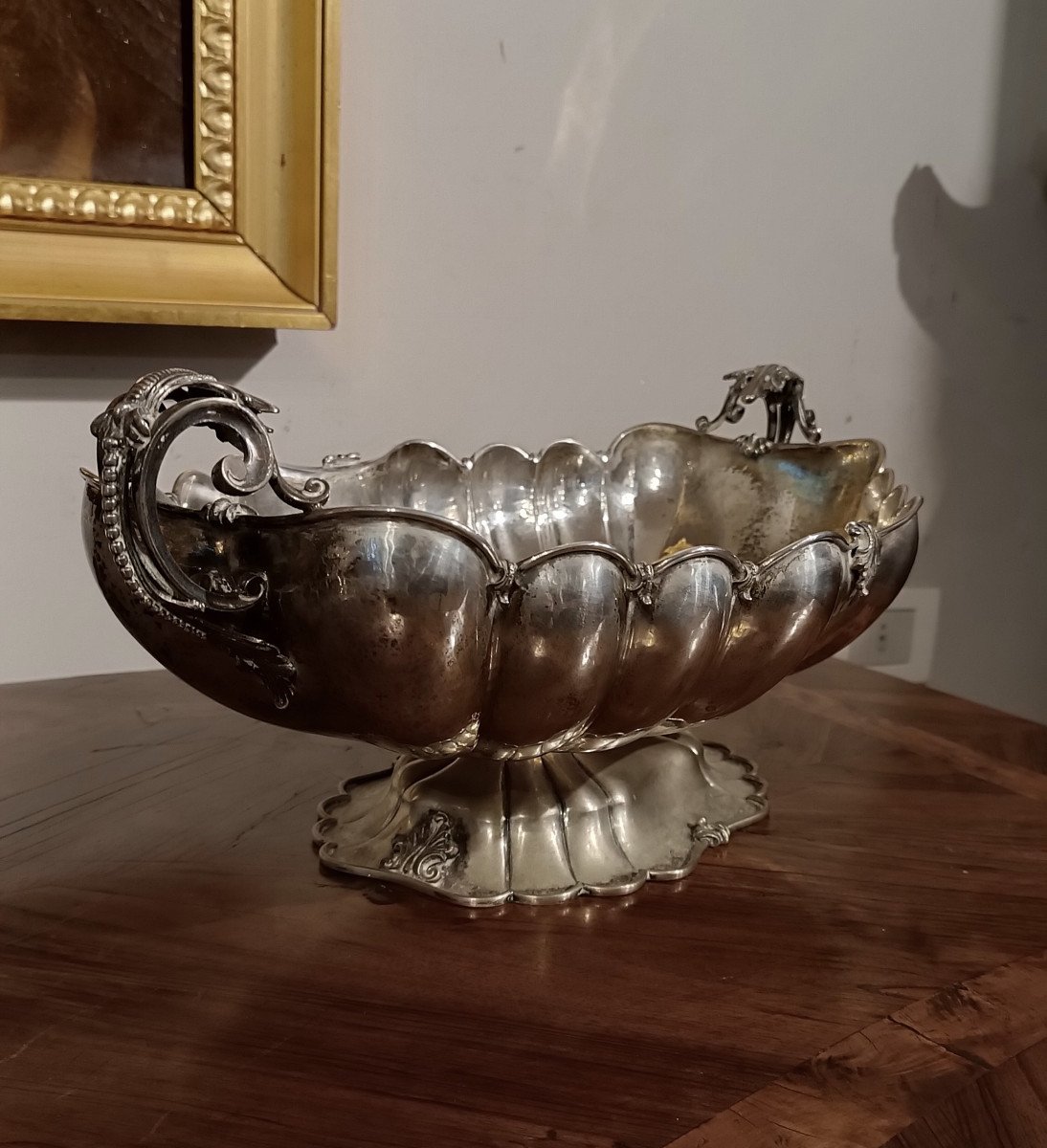 Late 19th-early 20th Century Italian Silver Centerpiece-photo-4