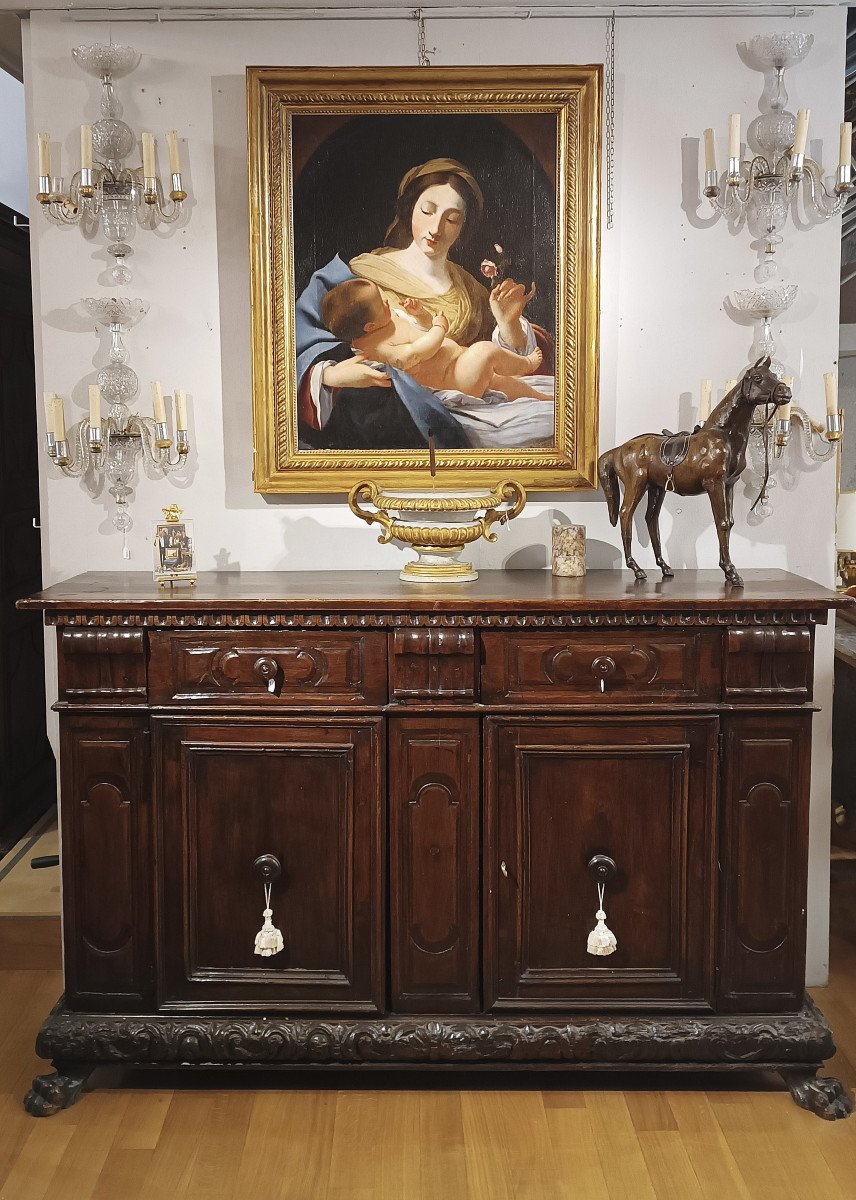 17th Century Lombard Walnut Sideboard-photo-6