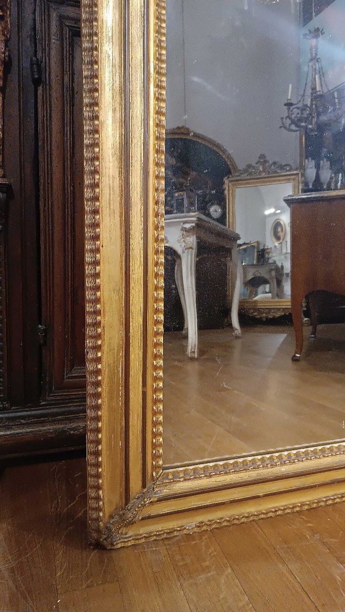 First Half Of The 19th Century Charles X Golden Mirror -photo-1