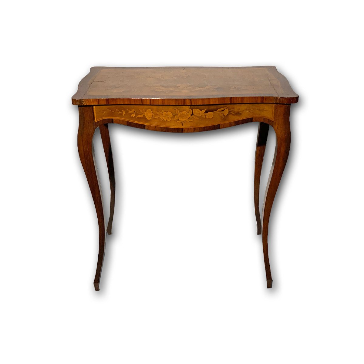 Mid 19th Century Napoleon III Inlaid Table