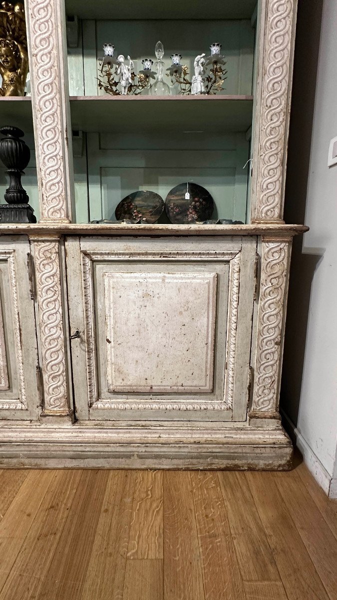  Late 18th Century Neoclassical Painted Bookshelf -photo-3