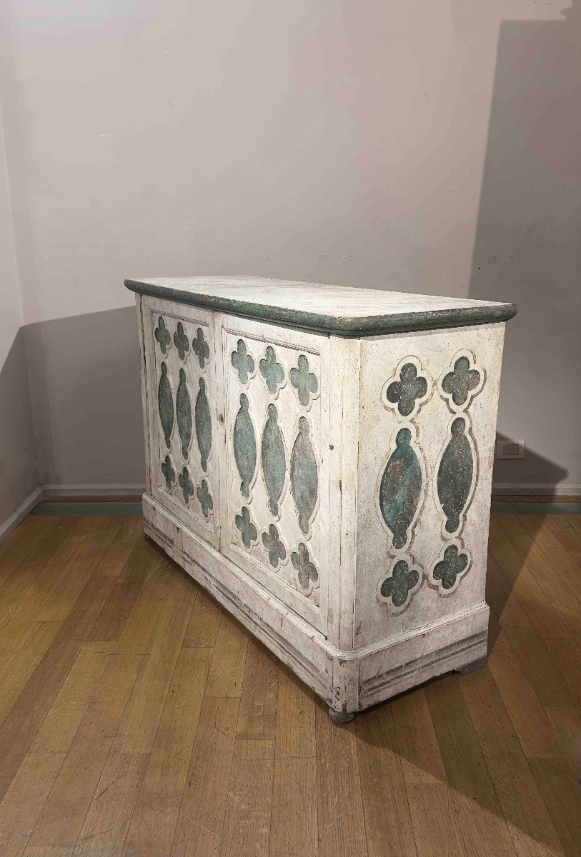 Second Half Of The 19th Century Painted Sideboard -photo-2