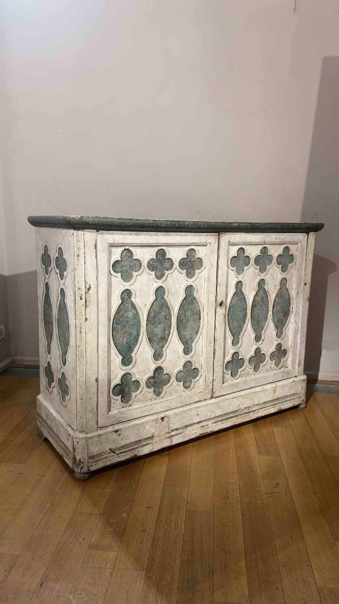 Second Half Of The 19th Century Painted Sideboard -photo-3