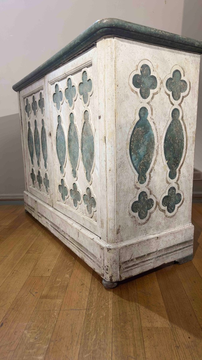 Second Half Of The 19th Century Painted Sideboard -photo-4