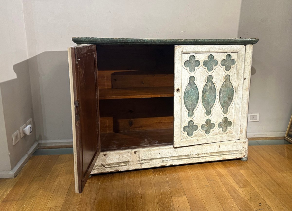 Second Half Of The 19th Century Painted Sideboard -photo-2